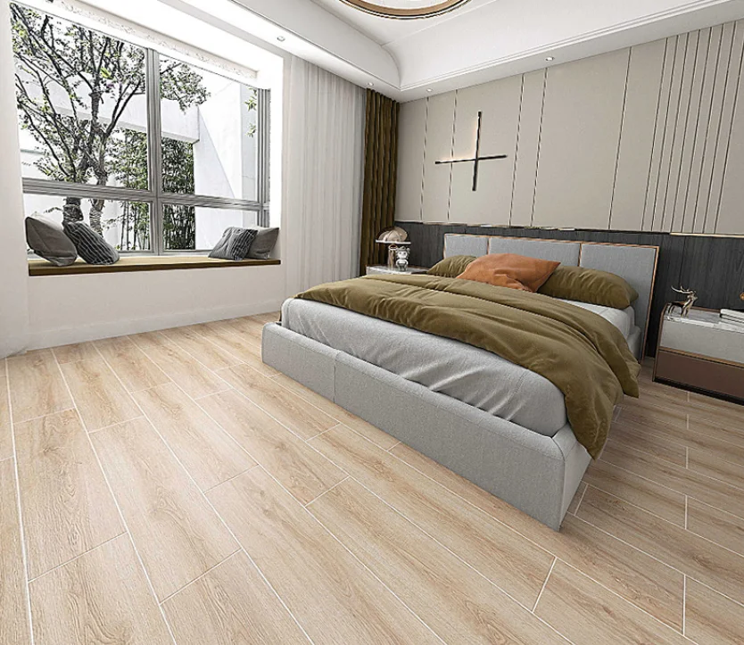 Wholesale by manufacturer quality solid wood texture 200*1000mm rhine wood soft ceramic tile