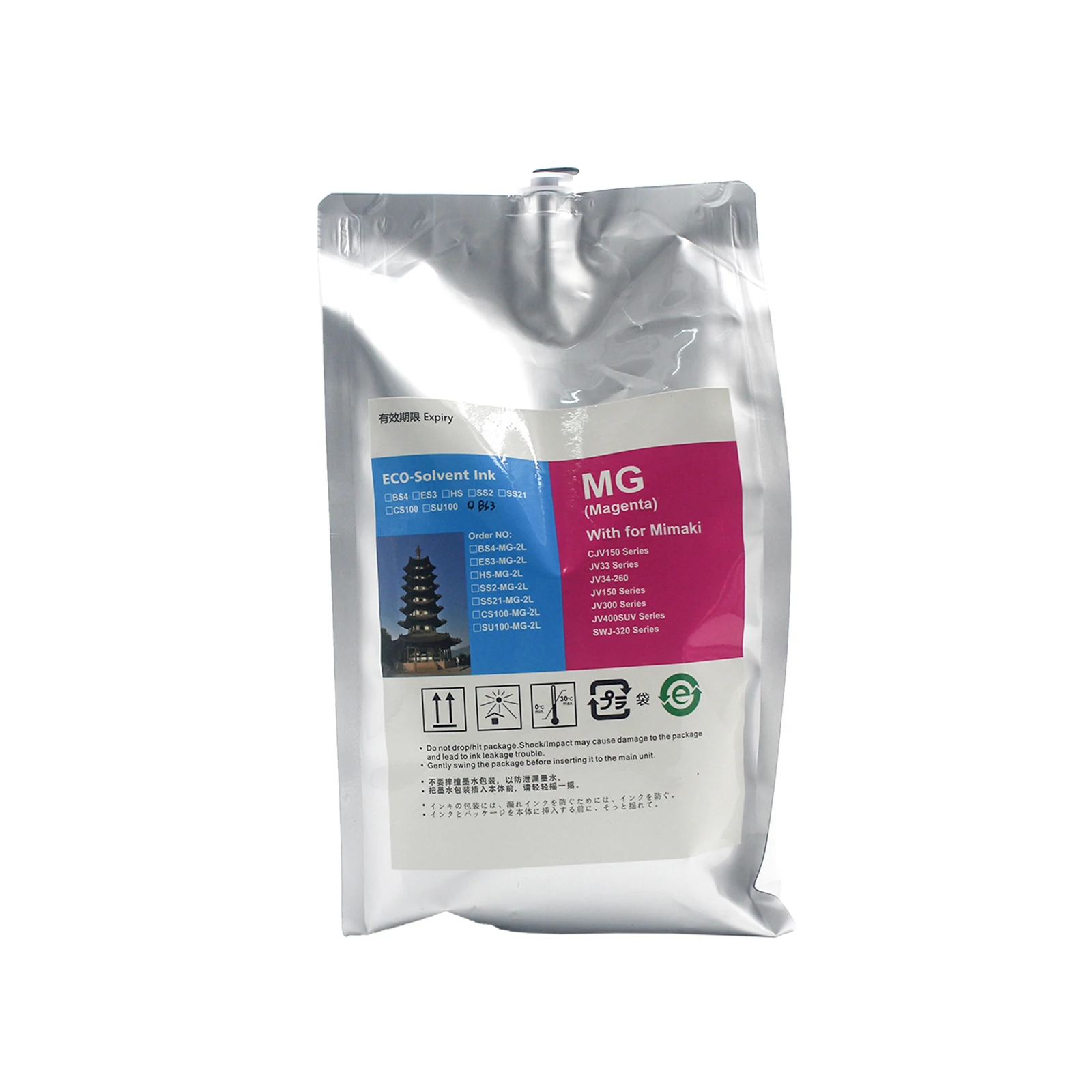 Xcellent High Quality 2000ml BS3 BS4 ES3 Eco-Solvent Ink Bag For Mimaki JV300 JV150 JV300-130 JV300-160 CJV30-160 Printers