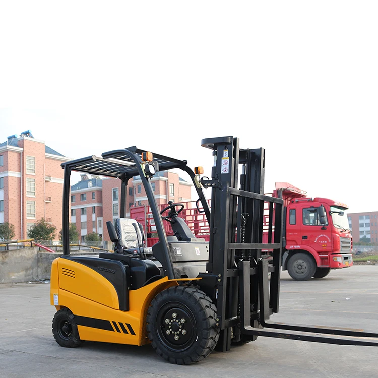 Производитель Китай Восход Желтый 3 Тонны Электрический вилочный погрузчик литиевая батарея вилочный погрузчик