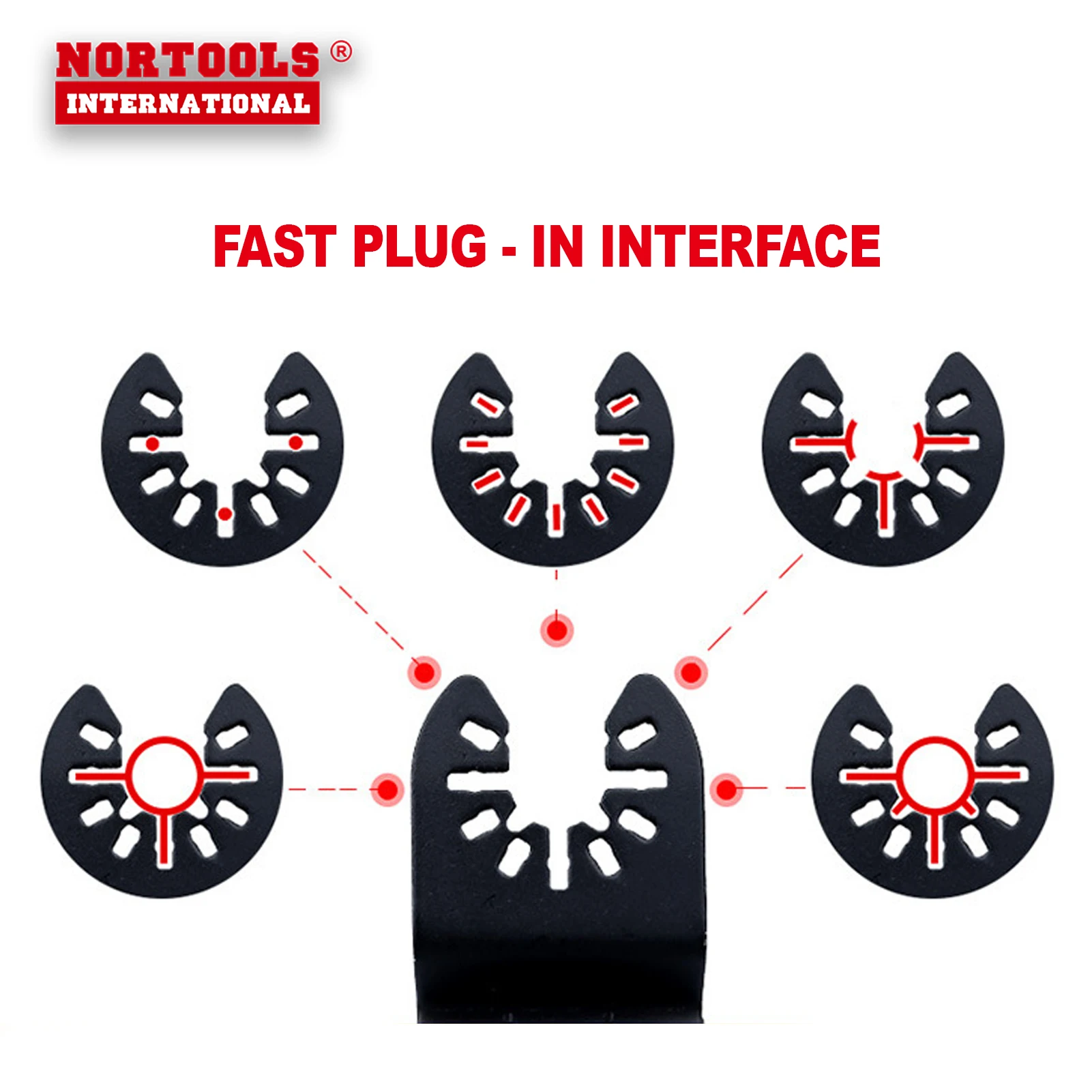 Tin Coated HSS Flush Cut Starlock Oscillating Multi Tool Metal Saw Blade