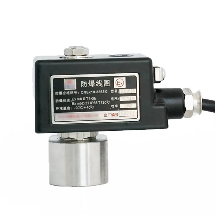 ExdllB T4 СОЛЕНОИДНЫЕ клапаны из нержавеющей стали взрывозащищенные NC/без соленоидных газовых клапанов