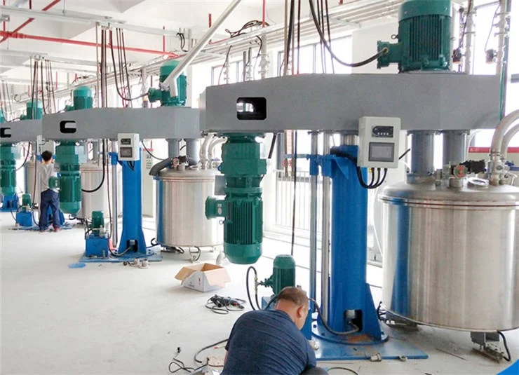 High speed vacuum dispersing machine and mixing equipment with cooling&heating system