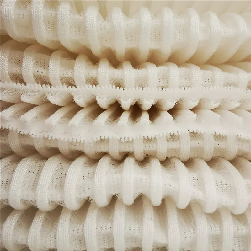 Recycled Cheap Price Stripe Tricot 3D Air Spacer Sandwich Mesh Fabric For Mattress