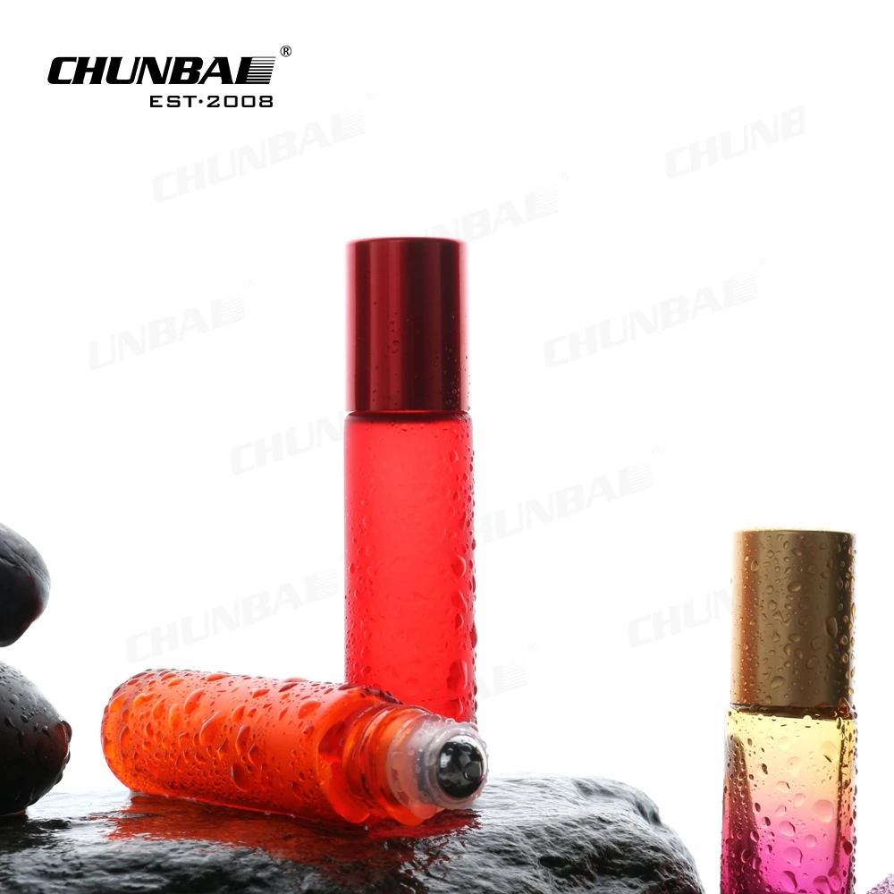 Wholesale Cylinder Exclusive Custom Attar Luxury Empty Perfume Oil 2Ml 3Ml 5Ml Roll On Glass Bottle With Roller Ball