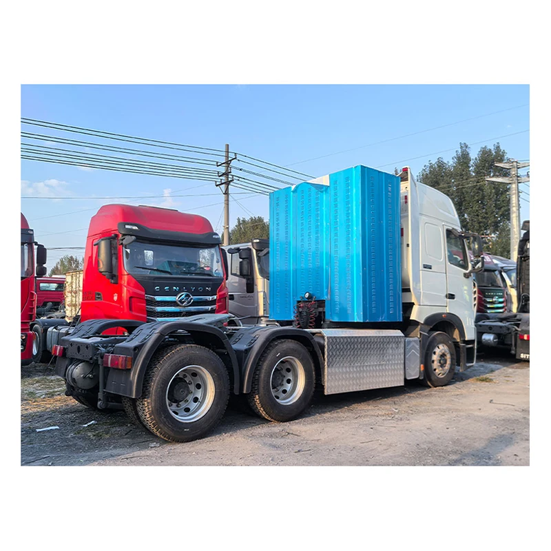 Популярный Подержанный тягач 6x4 прицеп двигатель Weichai 450 л.с. быстрая коробка передач Euro 5 6 600L пневматическая подвеска LHD доступная продажа