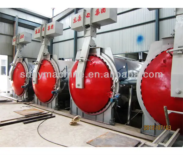 horizontal autoclave machine for AAC plant or AAC block production line autoclave curing processing