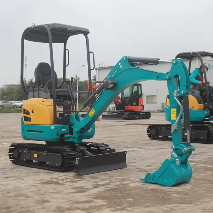 Almost New Small Second Hand Excavator 2Tons Used  Mini Crawler Digger Machine for Home Farm Work