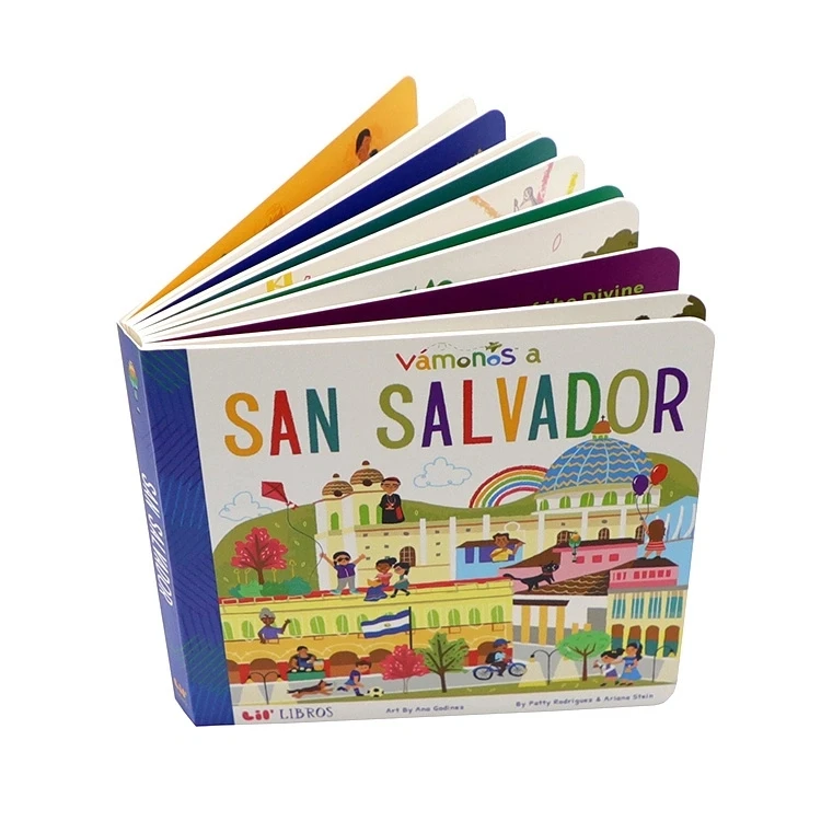 print die cut customized children cardboard book