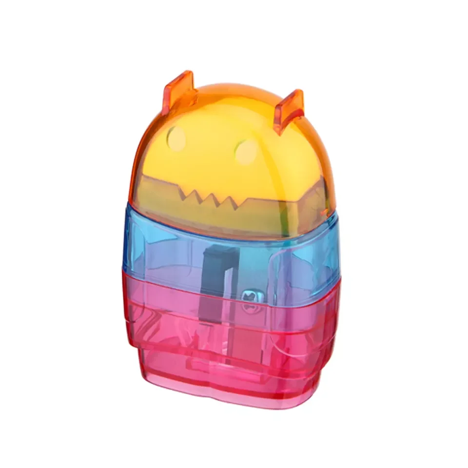 Отличное качество AS00555 точилка для карандашей портативная Милая пластиковая Компактная ручная канцелярских принадлежностей