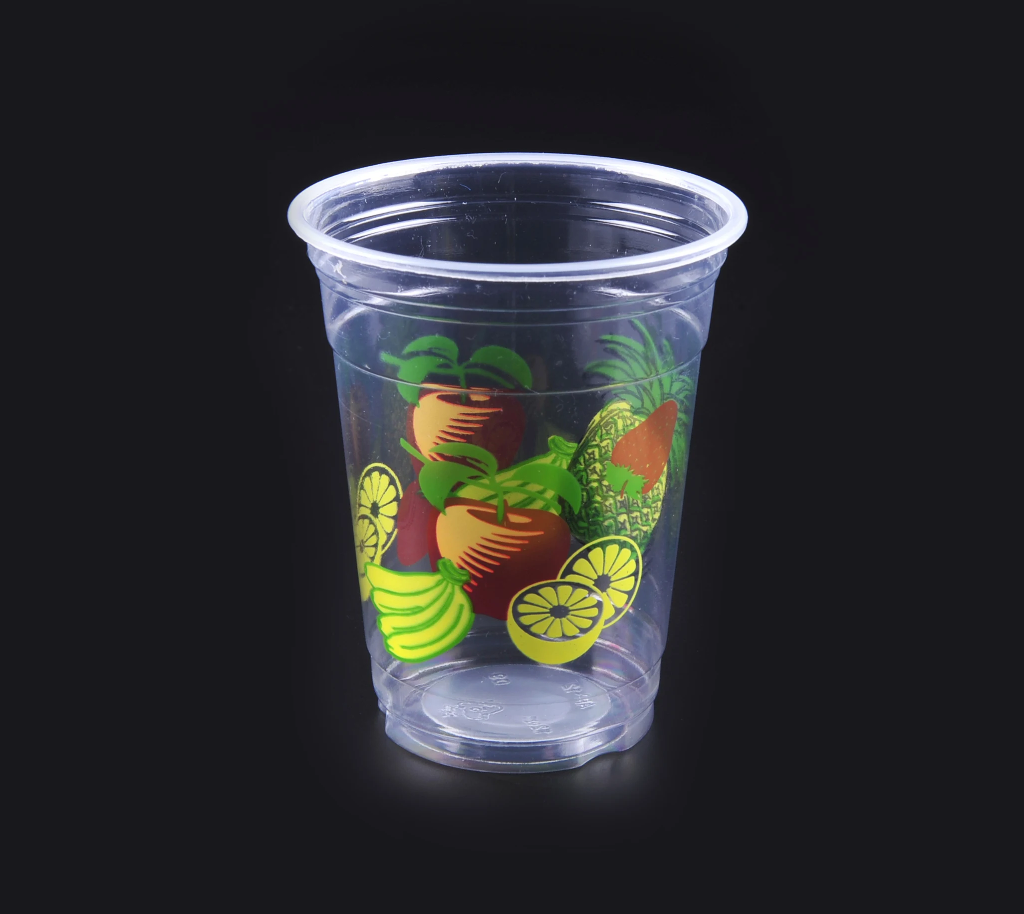 Plastic Cups Disposable PP Cups Milk Tea Glass Manufacturer Plastic 400ml Packaging for Coffee Plastic Cup Premium GREEN CN;ZHE