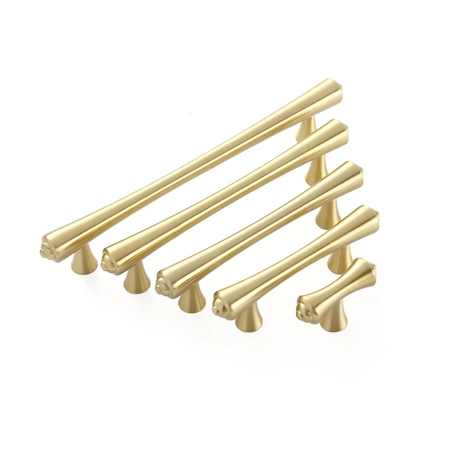 Good Quality Drawer Flush Pull Fittings Handle Brass Kitchen Pull Furniture Cabinet Handles
