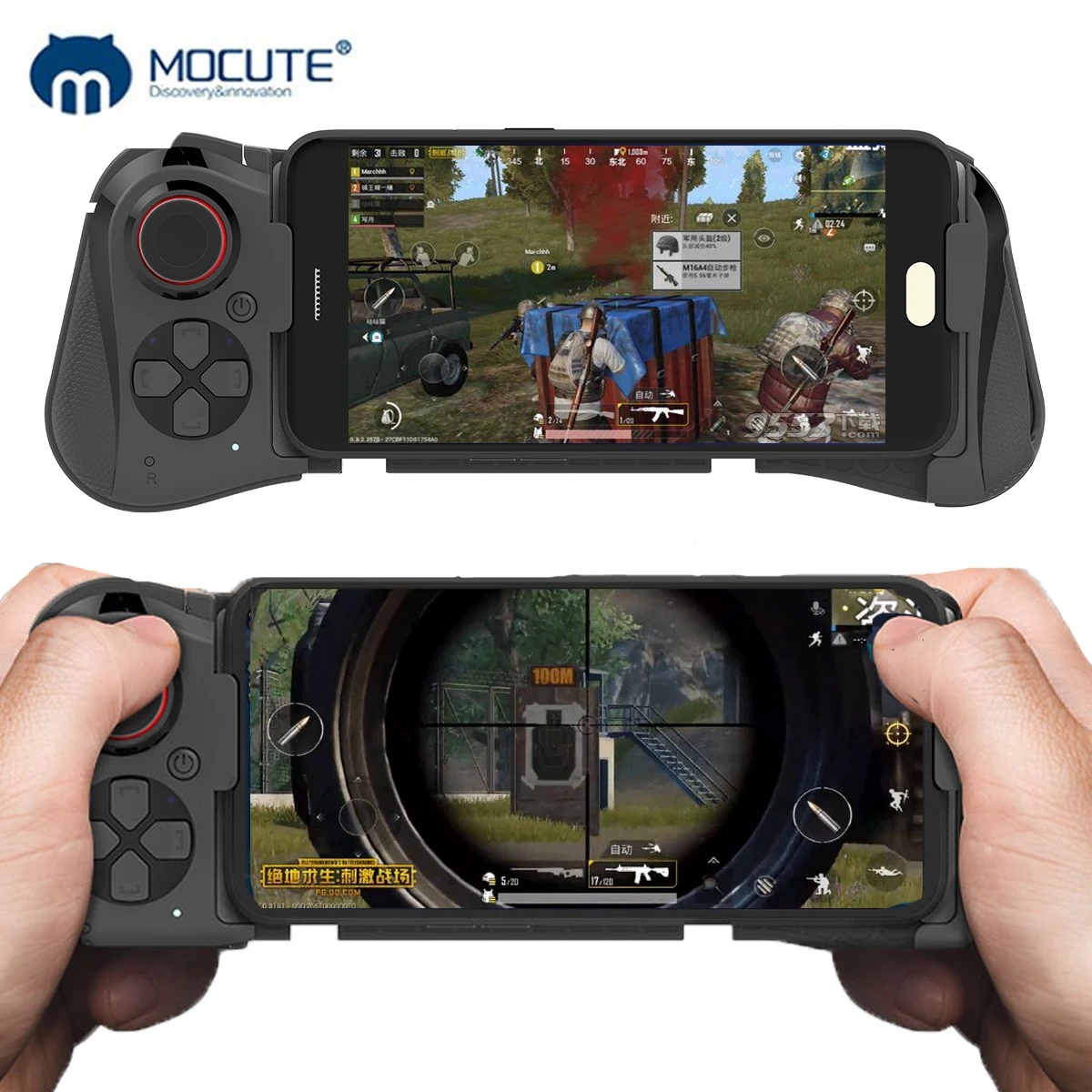 Mocute 058 Wireless Gamepad With Phone Holder For iOS Android Smartphones For Games Controller Gamepads Joystick