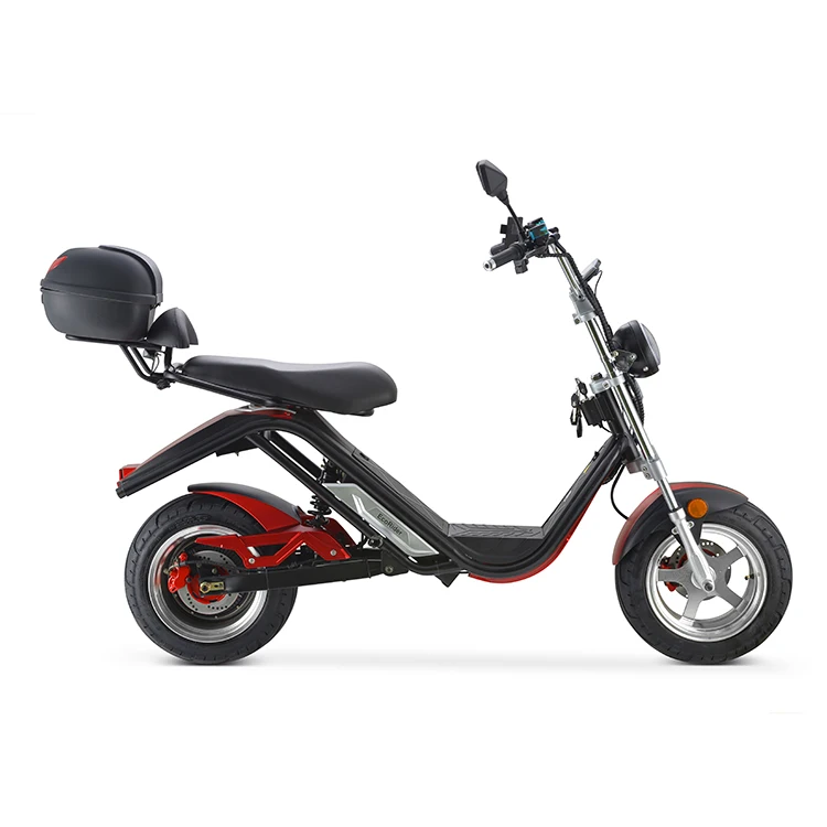 Недорогой Электрический мотоцикл Citycoco 2100 с мотором 60 в 20 Ач со склада ЕС 2020