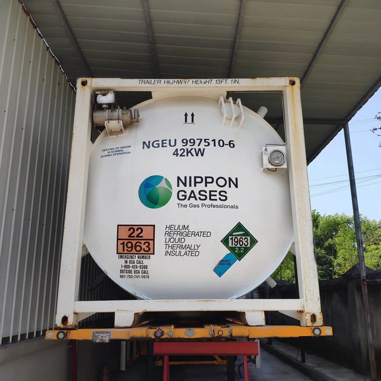 High purity 99.999% Industrial Helium Gas in Cylinder