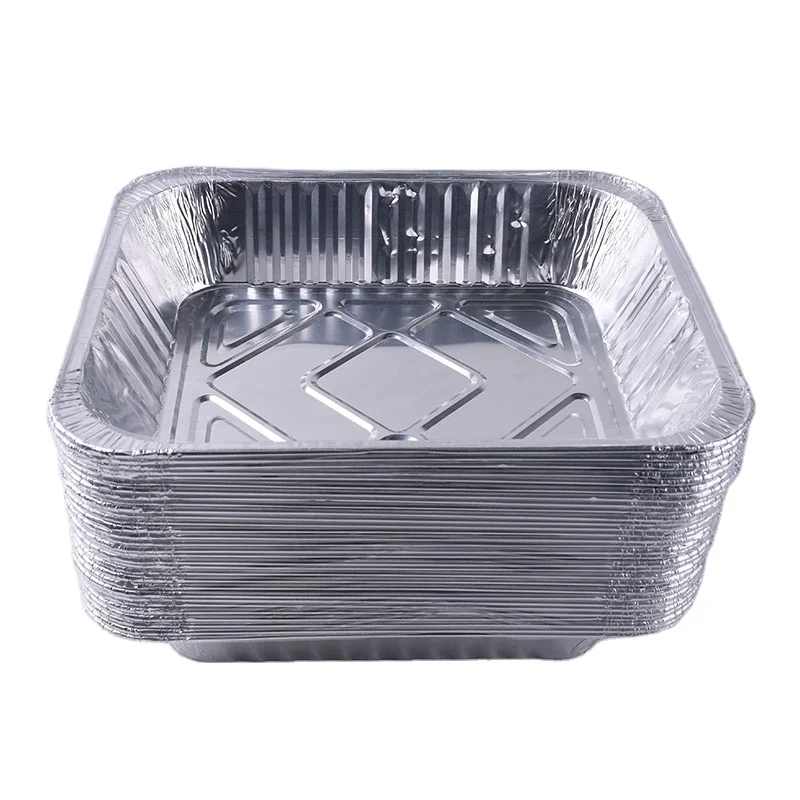 25 упаковок от производителя, алюминиевый одноразовый контейнер из фольги для глубокой упаковки пищевых продуктов