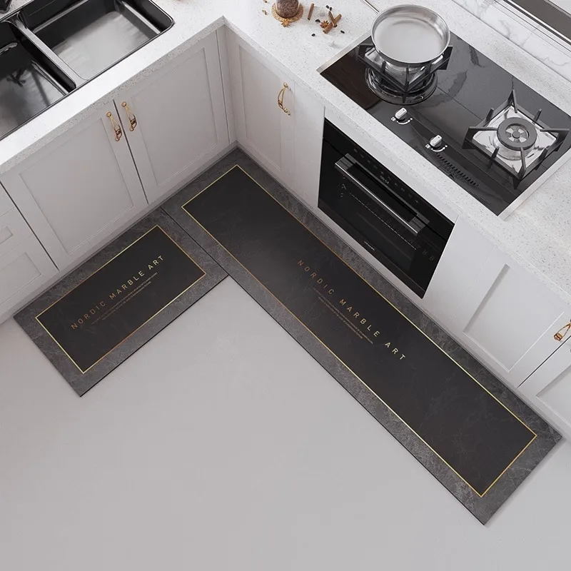 Custom Kitchen-Mats-for-Floor 2 Pieces Kitchen carpet Mats Non Skid Washable Kitchen rugs