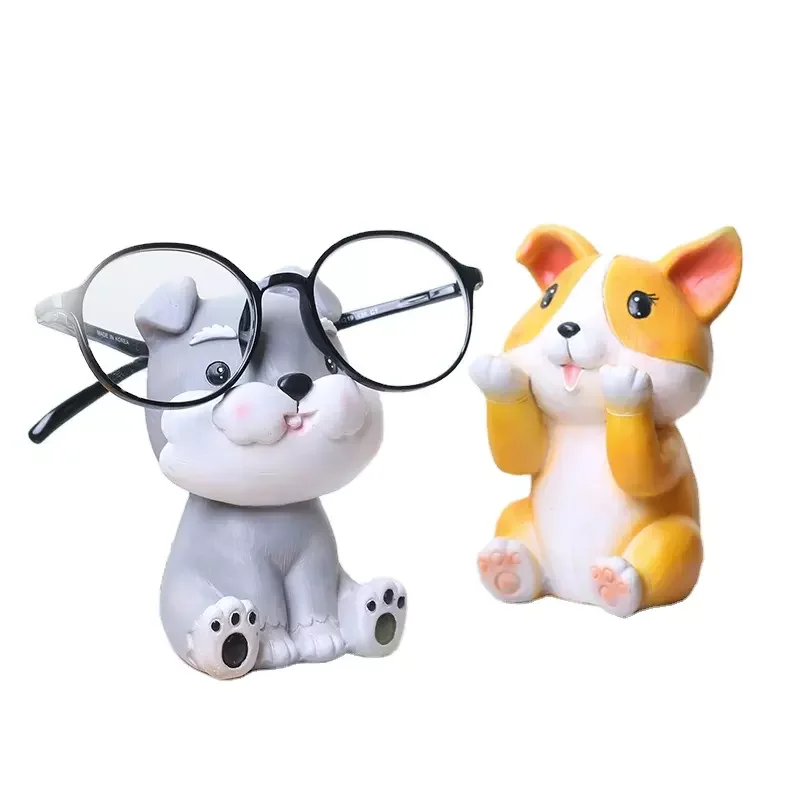 Customize 3D Sculpture Animal Glasses Stand, Resin Cartoon Glasses Holder