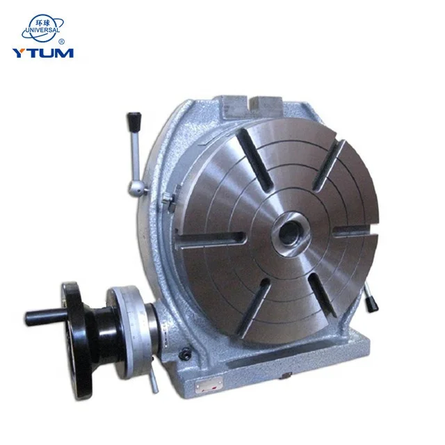 
universal 8 inch Hor.&Vert.4th axis tilting motorized welding CNC index Rotary Table milling machine 