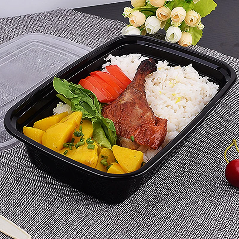 Wholesale Carrier Can Microwave Ovens Safe Disposable Plastic Food Container Lunch Box