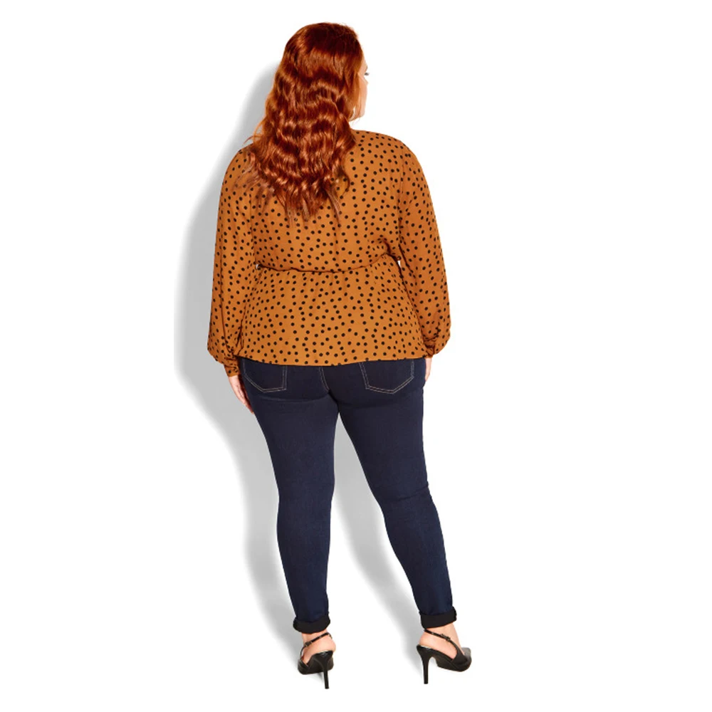 Женская эластичная вечерняя Модная рубашка с V-образным вырезом и открытой пуповиной