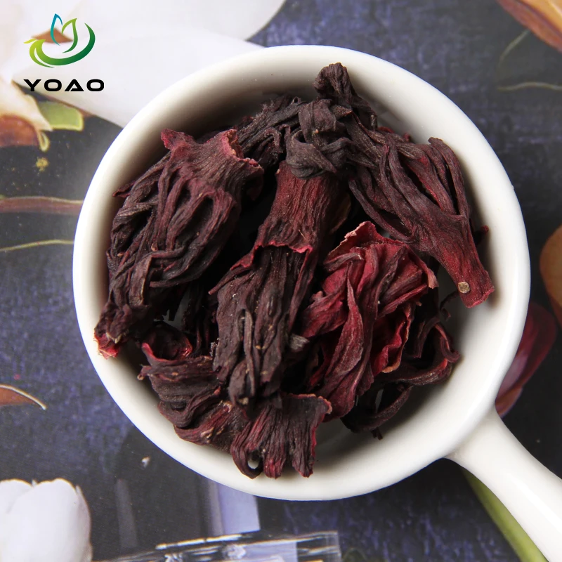 Natural Dried Red Roselle Hibiscus Tea Certified Dried Herbal Flower Tea Caffeine Free Flavor Tea