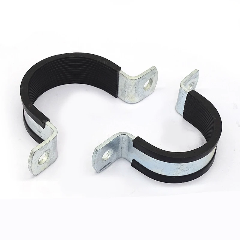 Rubber lined pipe 8mm p clips  lined hose clamp with rubber tube ceiling fan clamp rubber