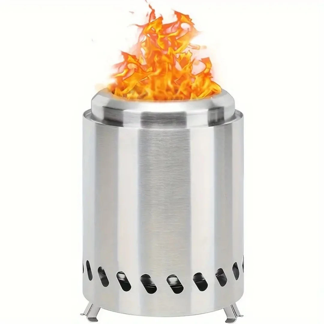 Polar Everest Camping Accessories Portable Stainless Steel Alcohol Firewood Smokeless Stove for Outdoor Cooking Picnics