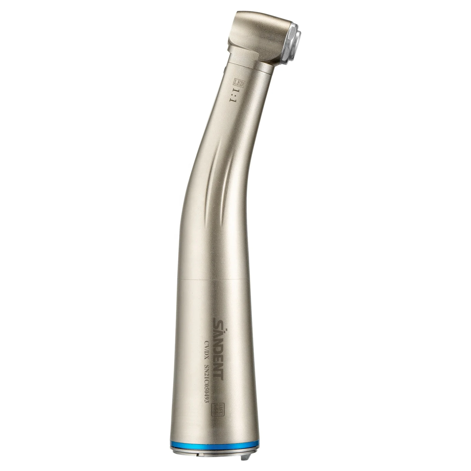 Hot Selling! Dental Electric 1:1 Contra angle LED Fiber Optic Internal Spray Low Speed Handpiece Push Button fit N-S-K Sirona