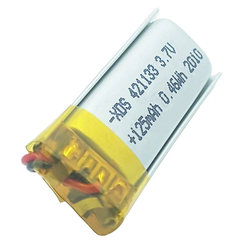 Перезаряжаемые литий-полимерные ионные 125mAh 3 7 v велосипедные фонари lipo батареи 421133