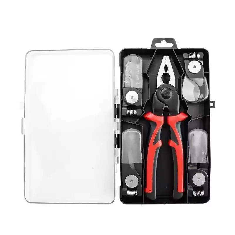 5 In 1 Multi-Functional Pliers Set Portable Long Nose Combination Plier Tool Set for Cutting, Stripping and Crimping