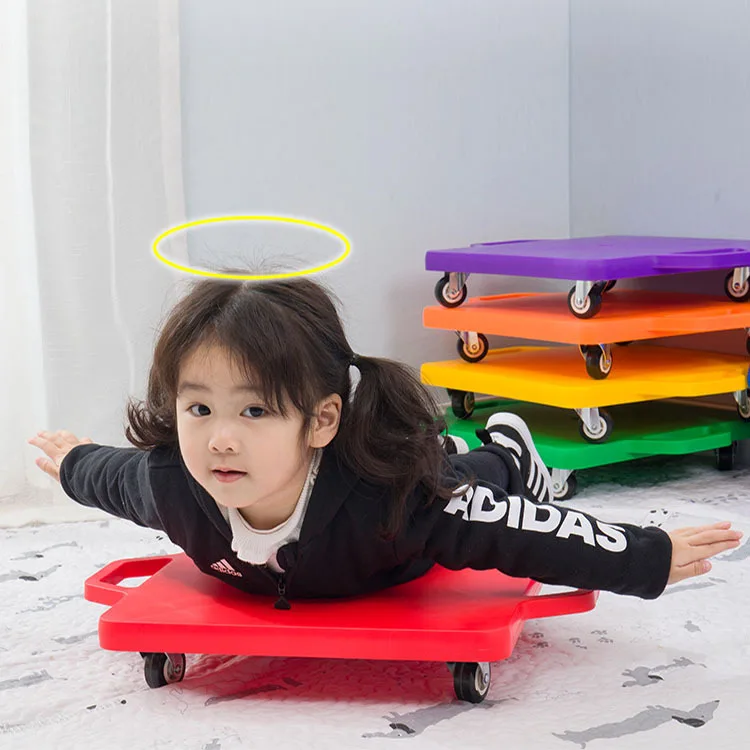 Сенсорное тренировочное оборудование, пластиковый скутер, четырехколесный ролик, фитнес-скутер
