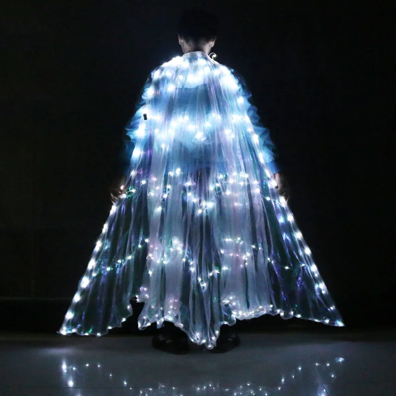 Halloween performing prop adult LED isis wings glowing belly dancing LED angel isis wings