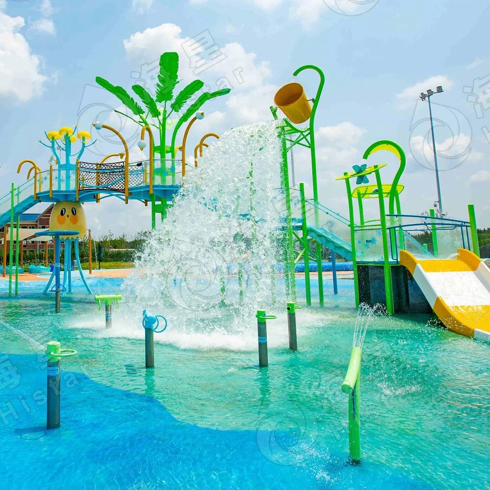 Water amusement park facilities Water house equipment parent-child interactive stainless splash pad pouring water park equipment