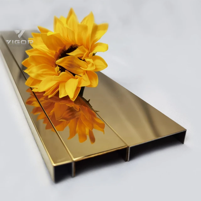 
Stainless steel decorative metal strips for furniture gold metal edge trim for cabinet black wall strip 