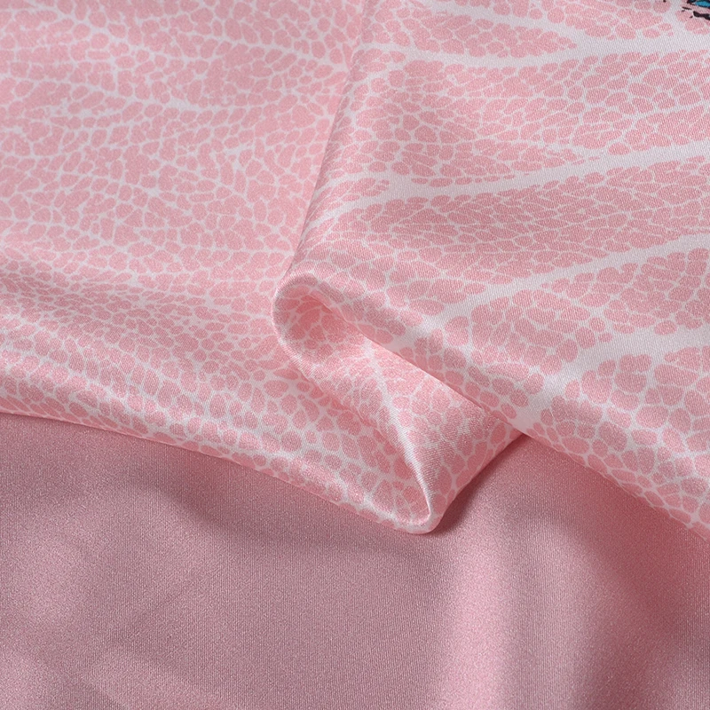 Italian heavy Digital Print organic Custom yard raw printed charmeuse price per meter of silk Textile fabrics for Clothing