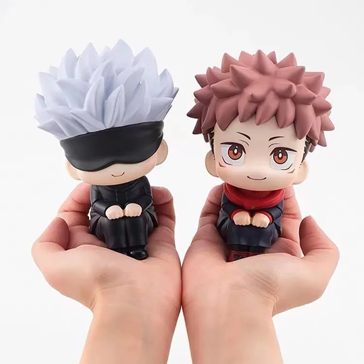 Cartoon  Jujutsu Kaisen Itadori Yuji Model Toys Statue Gojo Satoru Yuji Itadori Anime Jujutsu Kaisen Action Figures