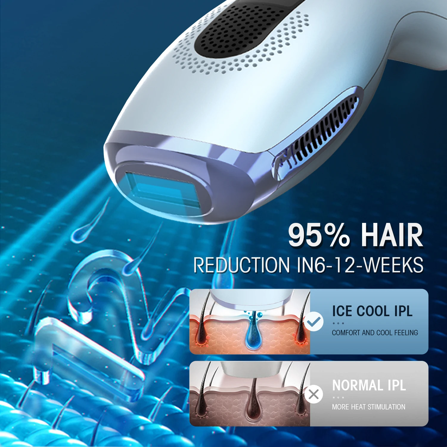 deess portable permanently wholesale drop shipping ice cool ipl laser hair removal device 2022 new