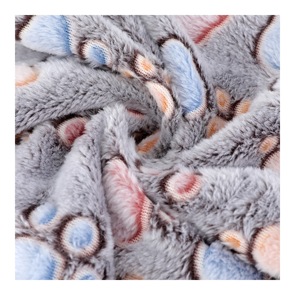 Cheap Wholesale Leopard Printed Super Soft 100% Polyester Comfortable Flannel Fleece Fabric For Baby Blanket