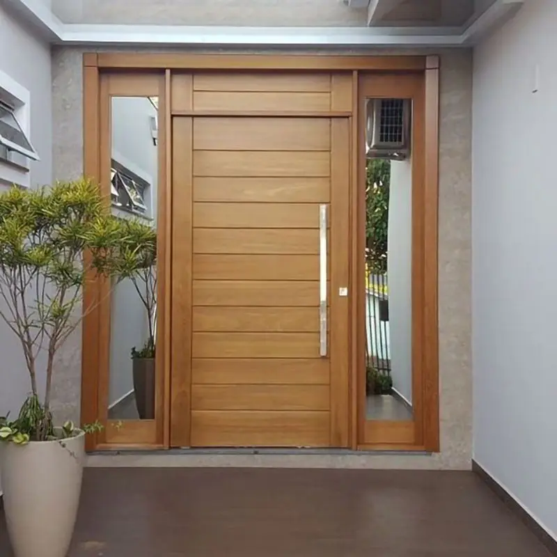 Villa Metal Exterior Door Solid Wood Aluminum Modern Stainless Steel Front Entry Pivot Door For House Entry Pivot Door