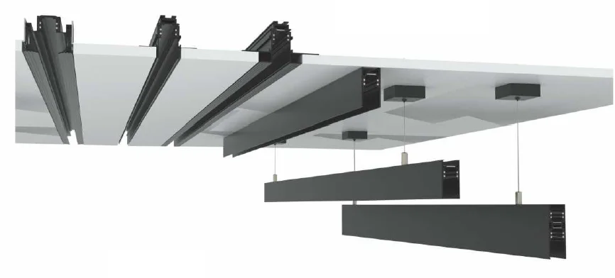48V DC surface mounted magnetic linear track lights