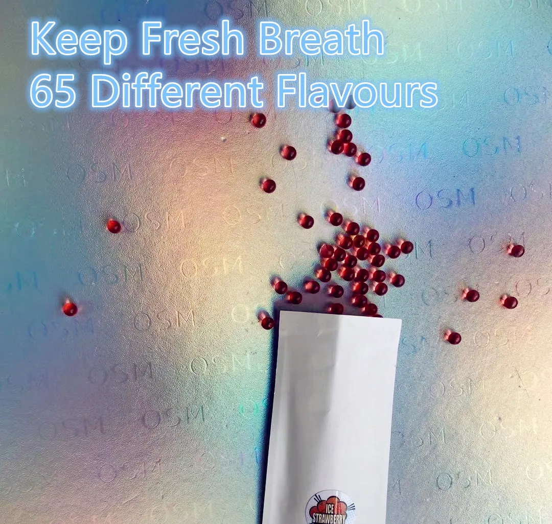 2024  hot selling eco-friendly strawberry Flavors Capsules for Cigarette