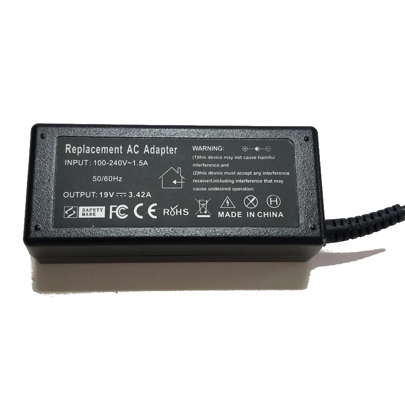 AC Charger OEM Adapter 19V 3.42A 65W 3.0*1.1mm Power Supply for Acer Laptop