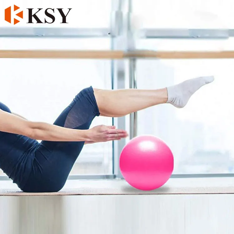PVC Small Exercise Ball Mini Yoga Pilates Anti-Burst Fitness straw hip bouncy ball