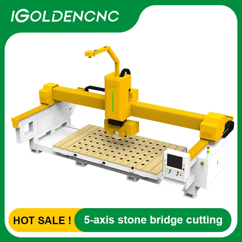 Factory Supply 2023 Newest 3600*2000mm 5 Axis CNC Bridge Saw Table Stone Cutting Machine