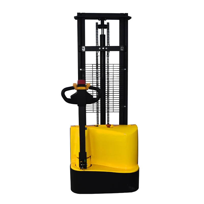 High Quality Walking Full DC Motor Reach Stacker Forklift 1.5 ton Electric Pallet Stacker