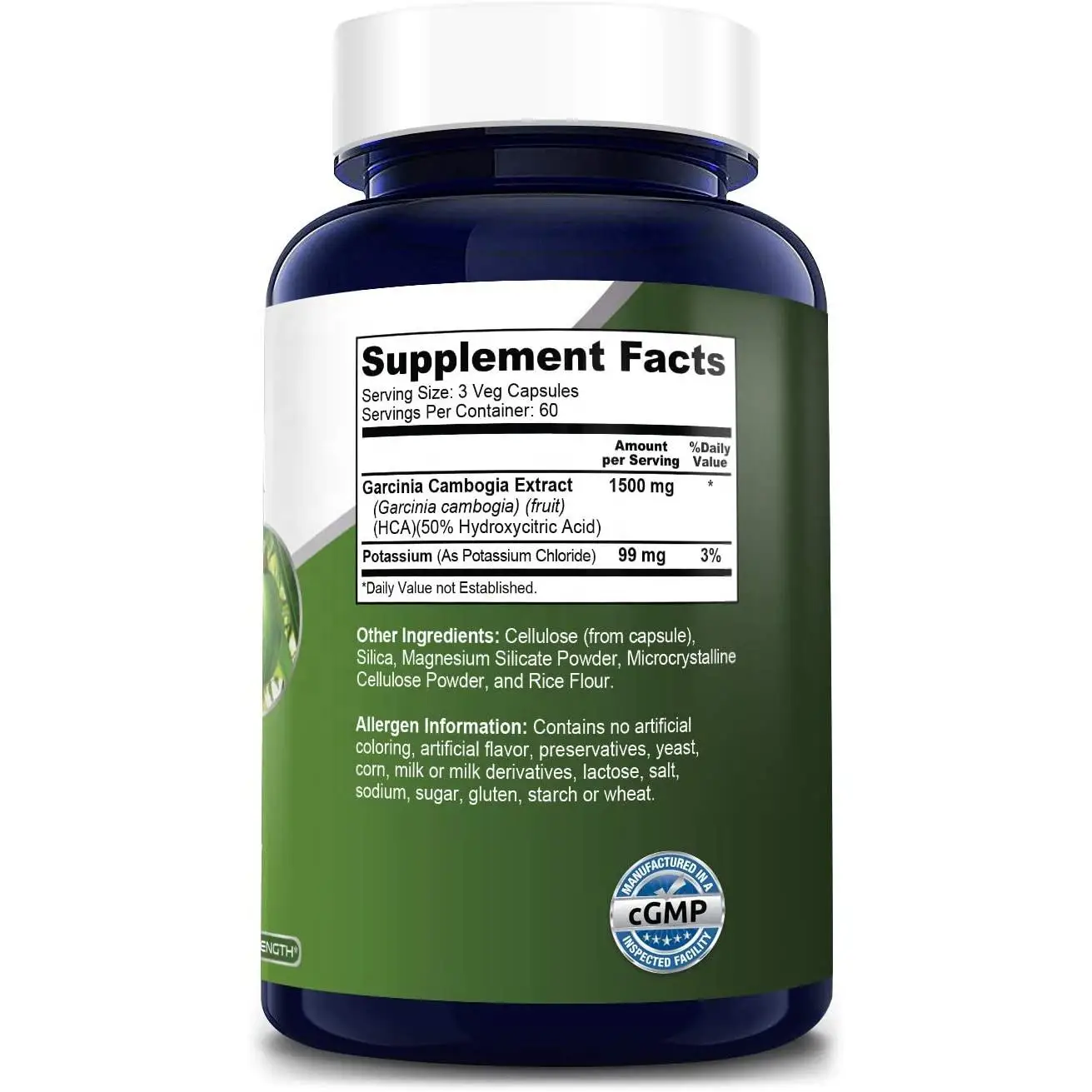 OEM Garcinia Cambogia Экстракт капсулы 1000 мг для плоского живота гарцинии камбоджийской таблетки
