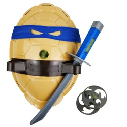 plastic turtle shell Back-wearable role play cosplay Ninja weapon toys set for kid
