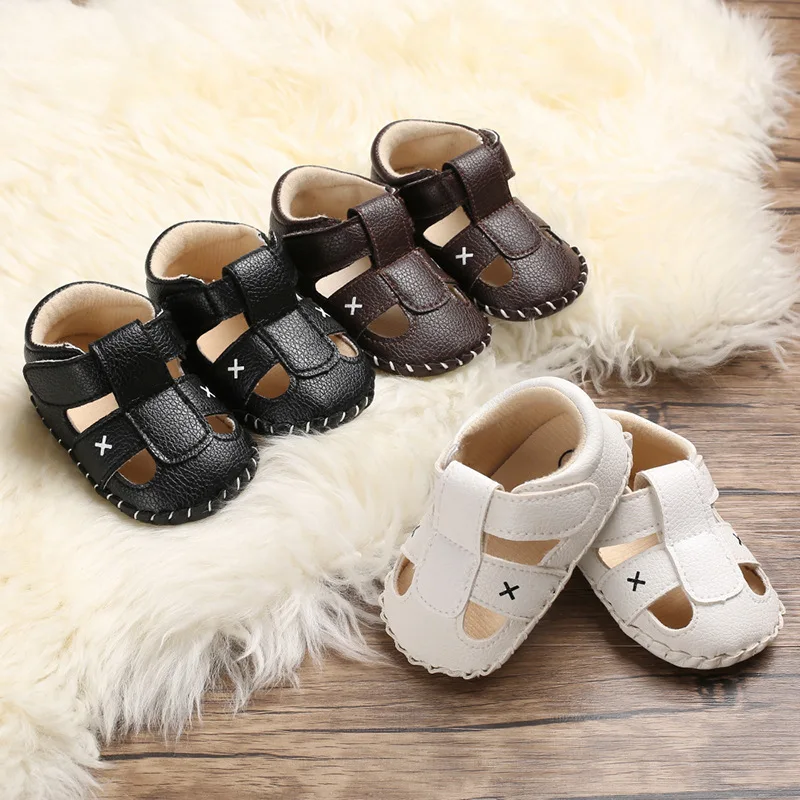 Baby Shoes Newborn Sandals Summer Baby Boy Girl Shoe Toddler Flats Sandal Soft Rubber Sole Anti-Slip First Walker Shoe Moccasins