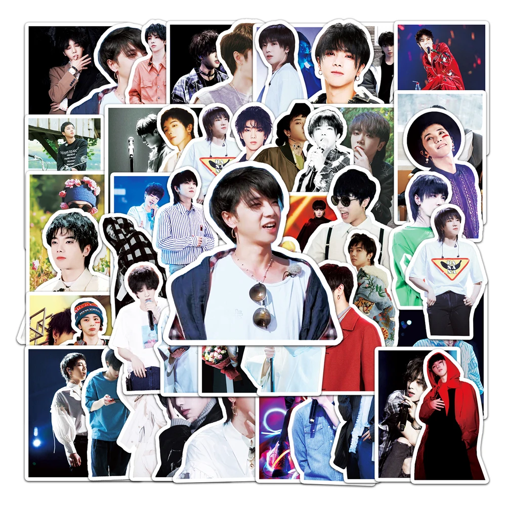 50Pcs Factory Direct Waterproof 4-8CM Offset Car Sticker Star Hua Chenyu Cartoon Sticker