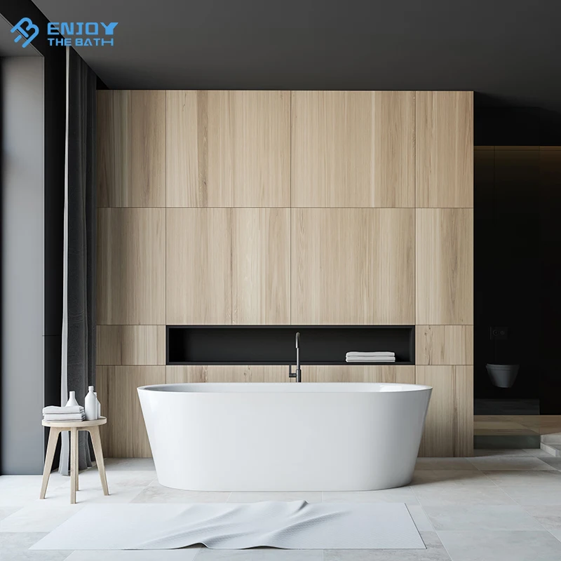 Built-In Bathtub Artificial Stone Bathroom Bath Tub Resin Solid Surface Drop In Bathtub